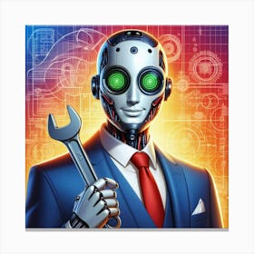 Robot Engineer 1 Canvas Print