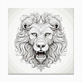 Lion Head 2 Canvas Print