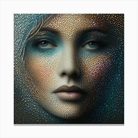 A portrait of woman 2 Canvas Print