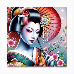 Geisha 13 Canvas Print