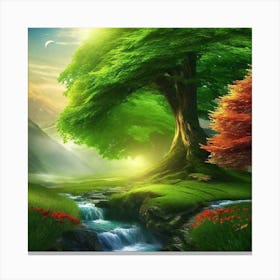 Tree In The Forest 12 Canvas Print