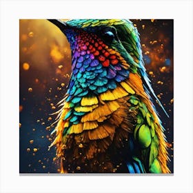 Colorful Hummingbird Canvas Print