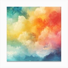 Colorful Clouds Background Canvas Print