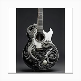 Yin and Yang in Guitar Harmony 4 Canvas Print