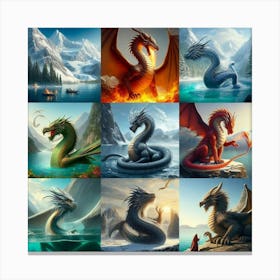 Dragons 2 Canvas Print