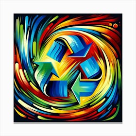 Recycle Symbol 1 Canvas Print