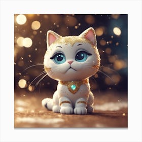 Cute Cat Canvas Print