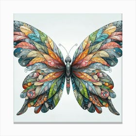 Butterfly Art Drawing 1 Canvas Print