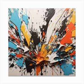 Splatter Painting Canvas Print