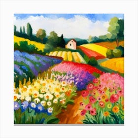 Field Of Flowers 3 Canvas Print