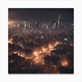 Dark City Canvas Print