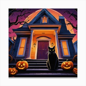 Halloween House 11 Canvas Print