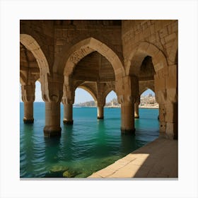 Arches Of A Mosque Canvas Print