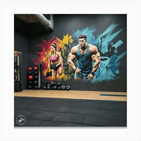 Gym Wall Mural Canvas Print