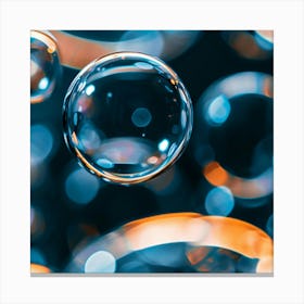 Bubbles In The Water Canvas Print