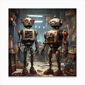 Igiracer Robots Were Actually Here Long Before Humans High Deta F87ad3f9 3060 4903 8dcb 8bb6e025b15b Canvas Print