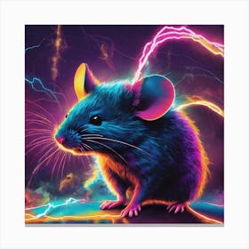 Lightning Rat Canvas Print