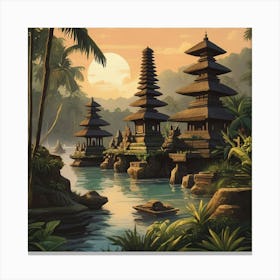 Bali Indonesia Art Print 3 1 Canvas Print