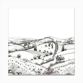 Country Landscape Canvas Print