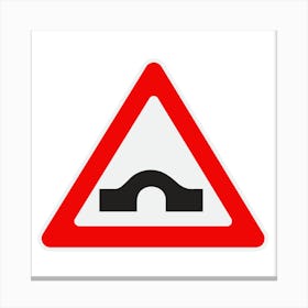 Road Sign.A fine artistic print that decorates the place.36 Canvas Print