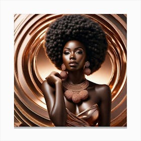 Beautiful African Woman Canvas Print