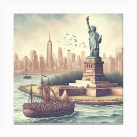 Statue Of Liberty Canvas Print