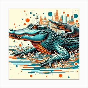 Alligators 1 Canvas Print