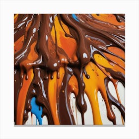 Chocolate Drips 3 Canvas Print