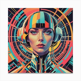 Futuristic Woman Canvas Print