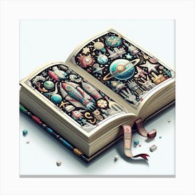 Book Illustration Canvas Print