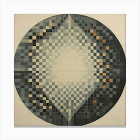 The Circle. Vintage Illusion Canvas Print