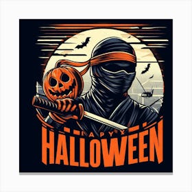 Halloween Ninja 1 Canvas Print