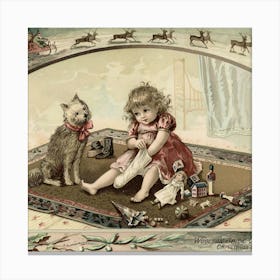 Vintage Christmas 18 Canvas Print