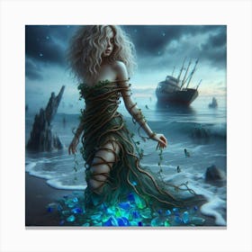 Mermaid with Legs Canvas Print