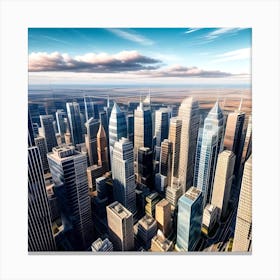 Skyscraper City Canvas Print