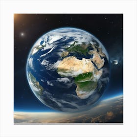 Earth From Space 3 Canvas Print