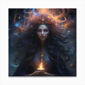 An Enigmatic Witch Canvas Print