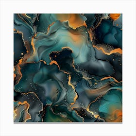 Gilded Marble (4) Canvas Print