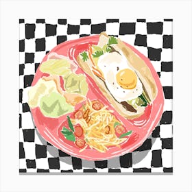 Egg Still Life Square Canvas Print