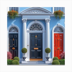 Front Door Of A House Canvas Print