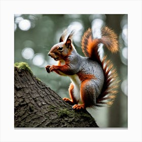 Red Squirrel Canvas Print