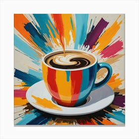 Coffee Painting 4 Canvas Print