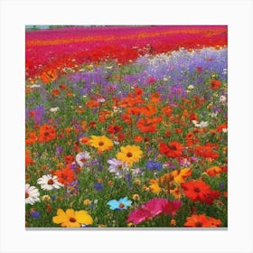 Field Of Flowers 1 Canvas Print