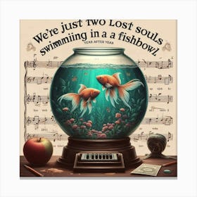 We Were Just Two Lost Souls Swimming In A Fishbowl Canvas Print