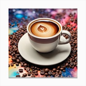 Coffee Latte Art Canvas Print