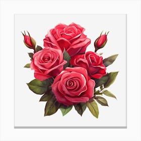 Bouquet Of Roses 15 Canvas Print