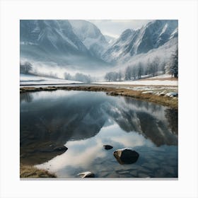 Reflections In A Lake Canvas Print