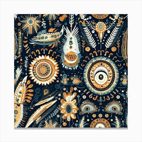 Psychedelic Pattern Canvas Print