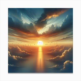 Sunset In The Sky 1 Canvas Print