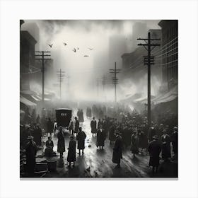 Depression Fallout-1930s ~Reimagined 4 Canvas Print